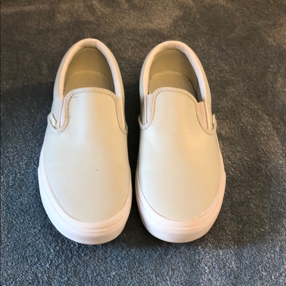 Classic Slip-On Vans in Leather